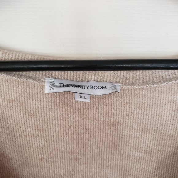 The Vanity Room V neck knit sweater - Picture 2 of 4